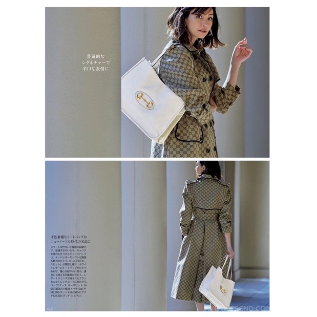 Áo choàng nữ dáng dài qua gối thiết kế hai hàng cúc và hai túi trước thương hiệu thời trang cao cấp Gucci GC