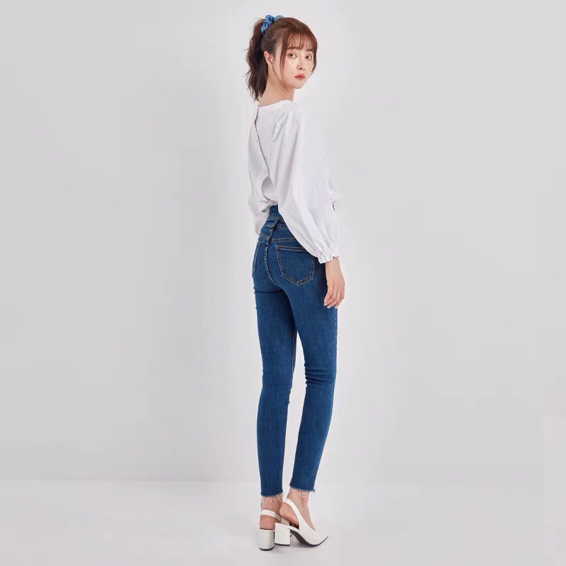 Quần Jeans Hstyle skinny cạp cao tôn dáng JZ14330