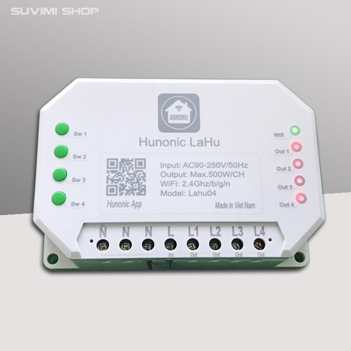 Công tắc THÔNG MINH Hunonic Lahu | Điều khiển từ xa bằng điện thoại | Bảo hành 12 THÁNG