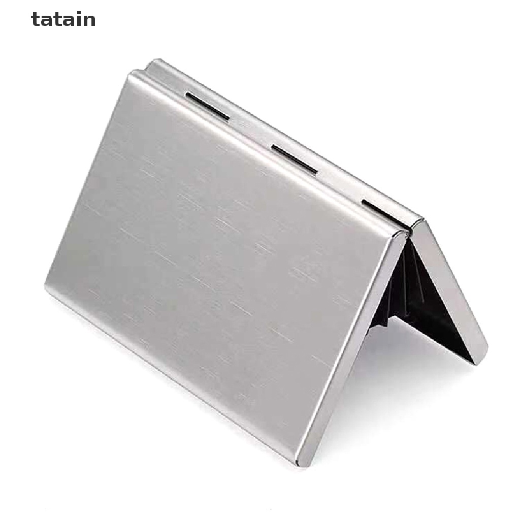 Ví da bò phối kim loại nhôm chống từ tính đựng thẻ tín dụng thiết kế thời trang CVX