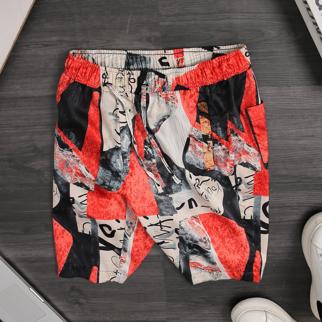 Bộ Quần Áo Đôi Họa Tiết Unisex Nam Nữ Chất Liệu Satin Mềm Mịn Mát Mặc Nhà Đi Biển Đi Ngủ