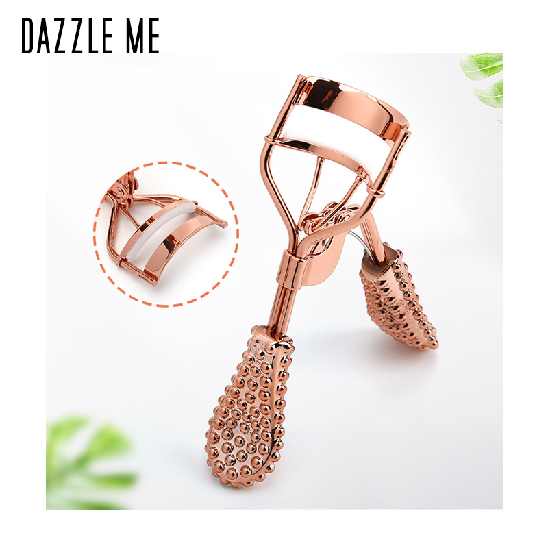 【DAZZLE ME】Gold Eyelash Curler High Quality Eyelash Tool 1pc 78x63mm