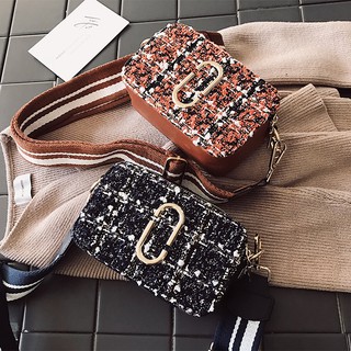 Túi hộp Tweed phong cách Hàn Quốc