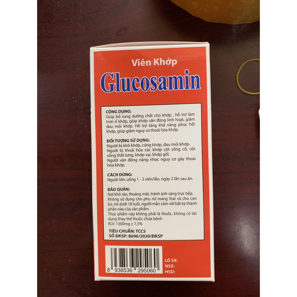 Viên Khớp Glucosamin MSM 2000 Giảm Thoái Hóa Khớp, Giảm Đau Viêm Khớp Tăng Cường Dịch Khớp, Giúp Khớp Cử Động Linh Hoạt