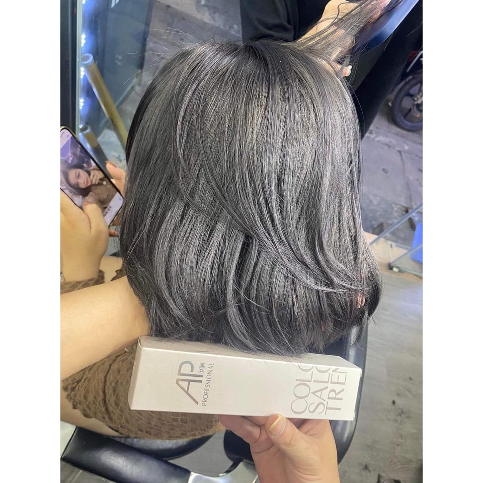 Nhuộm AP 6.11, TPlus Màu Nâu Xám Khói 6/11 Hair Dye Cream