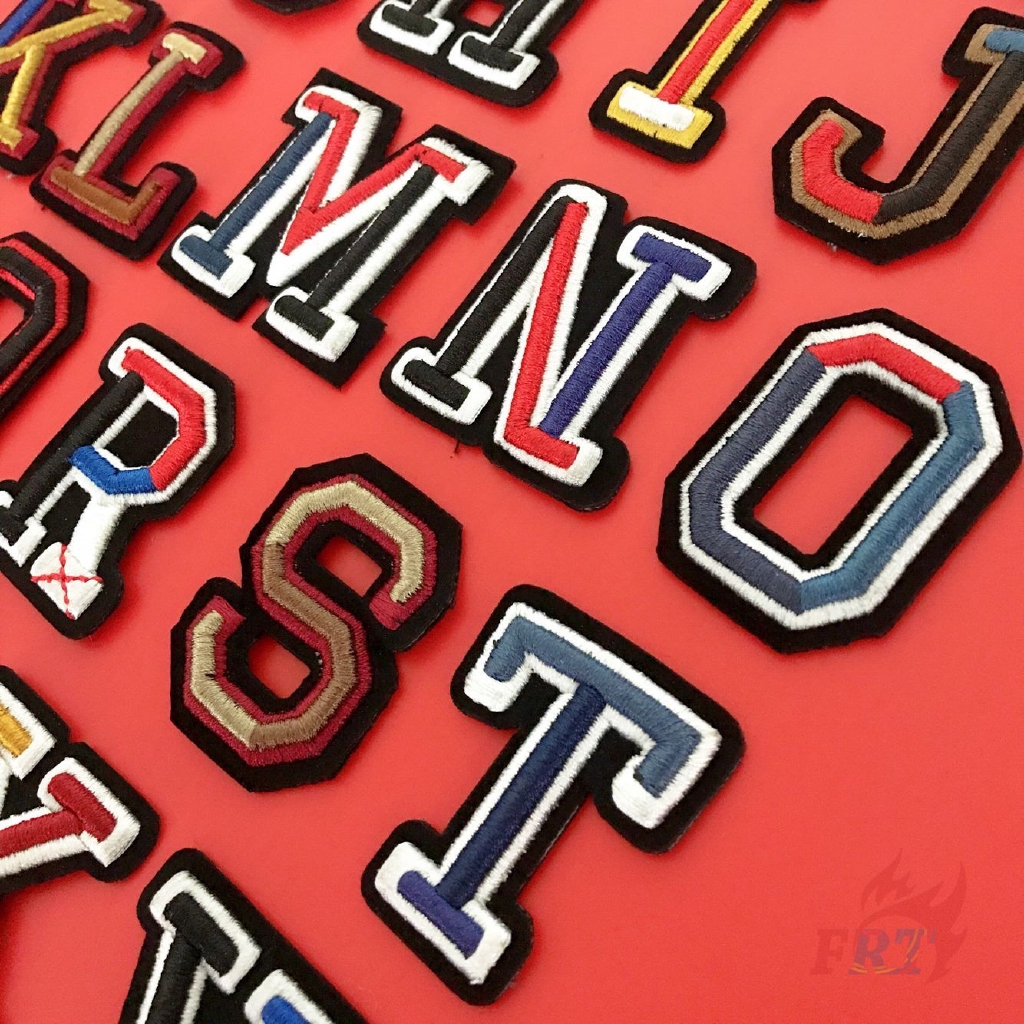 ☸ 3D Multicolor Letter Patch ☸ 1Pc Diy Sew On Patch Apparel Applique