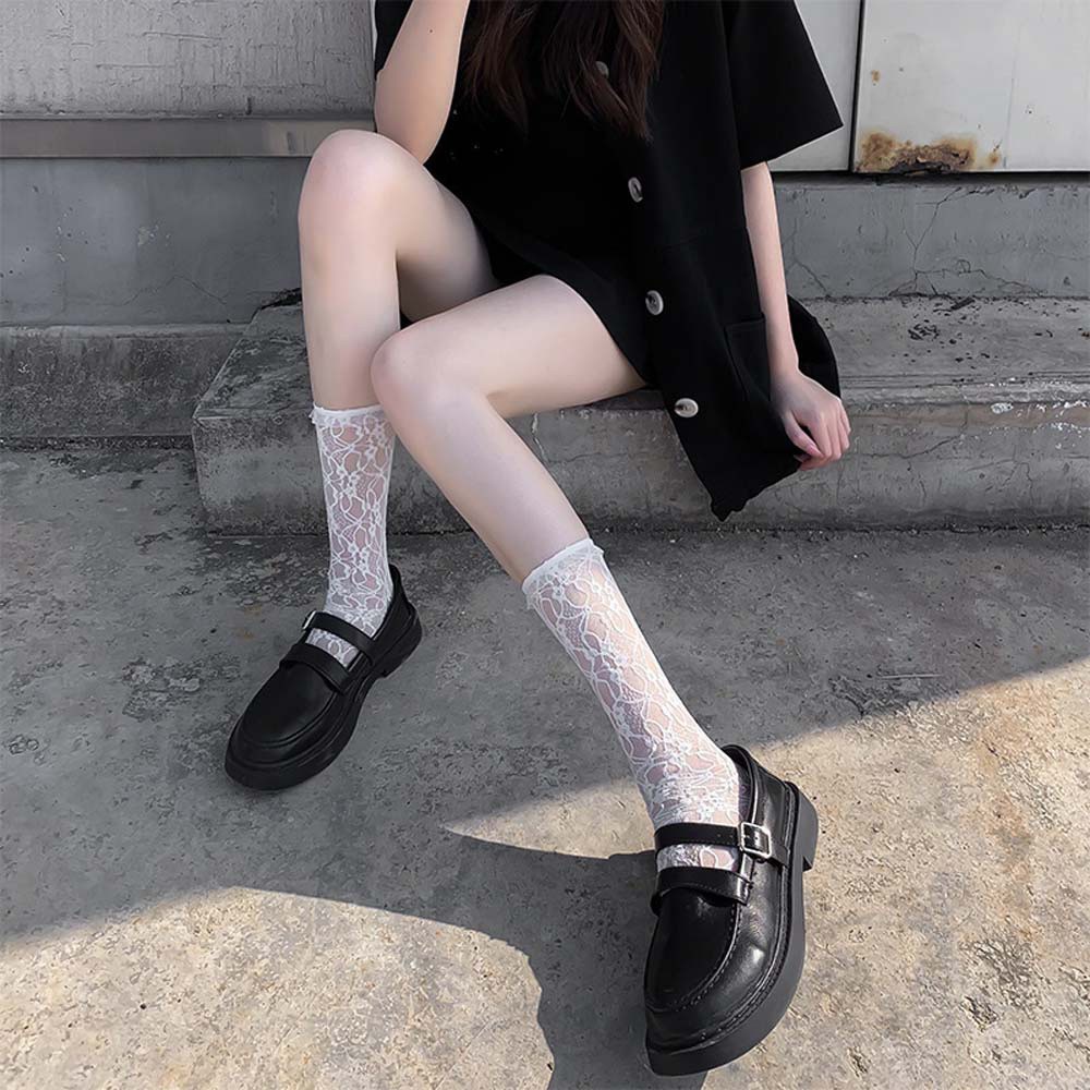 Vớ ống dễ thương phong cách lolita mùa hè Hàn Quốc gồm nhiều màu sắc | BigBuy360 - bigbuy360.vn