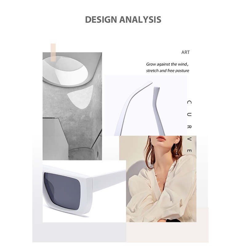 Kính Mát Gọng Vuông Chống Tia UV RZ1306 Phong Cách Retro Thời Trang Cho Nam Và Nữ