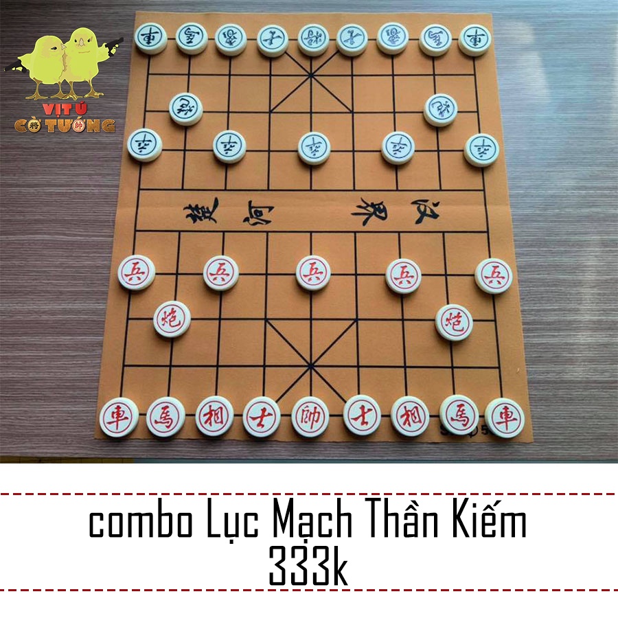 Bộ cờ tướng đá ngọc cao cấp Lục Mạch Thần Kiếm Triệu Hâm Hâm - tặng kèm bàn cờ tướng