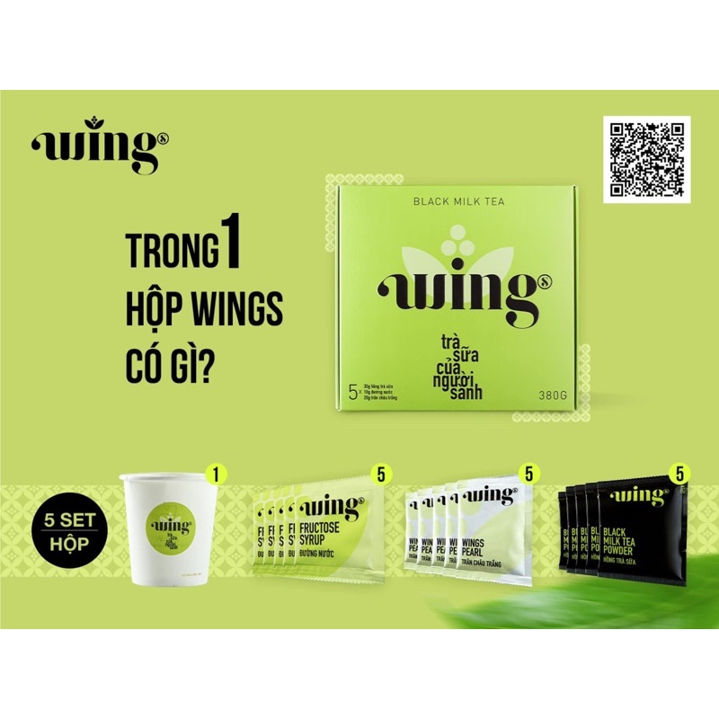 Trà Sữa Wings Trân Châu Tự Pha Hộp 5 Set | BigBuy360 - bigbuy360.vn