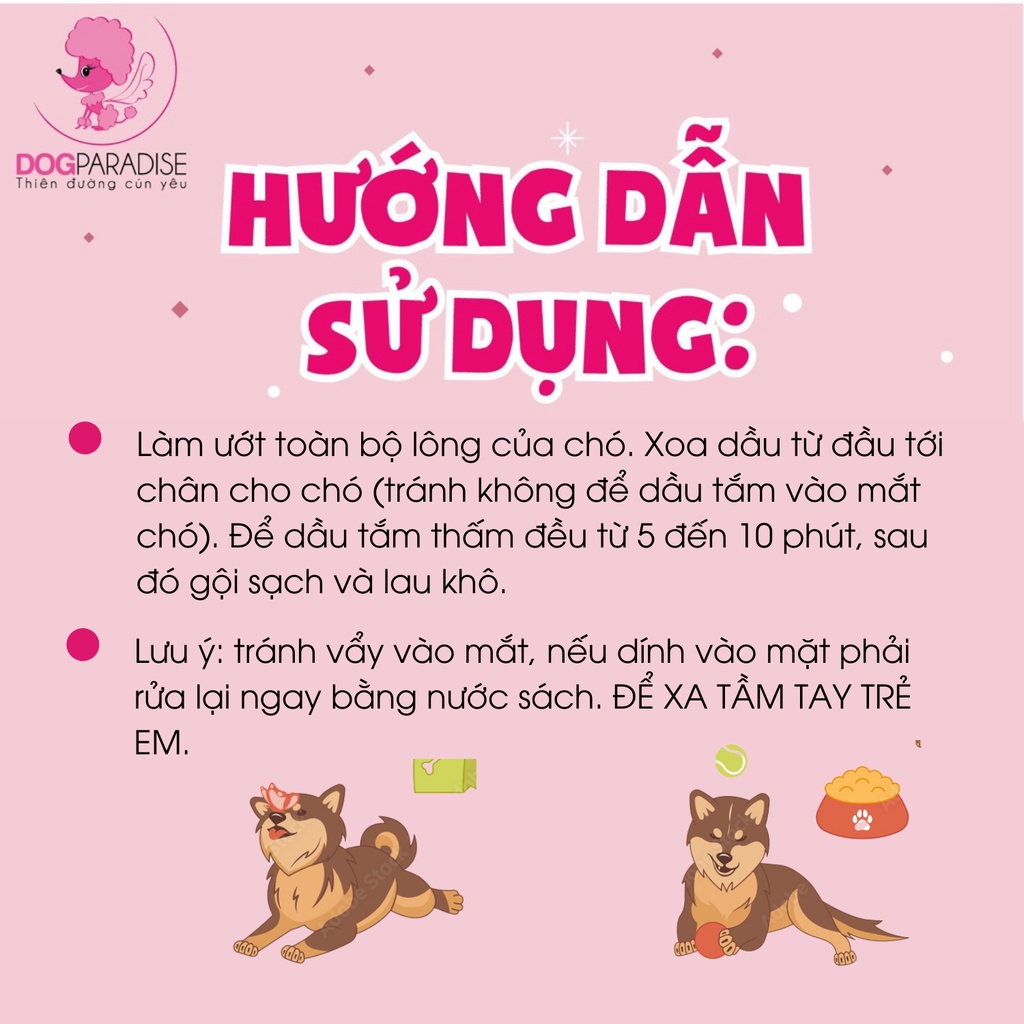 Dầu gội Davis tr.ị mủ nhờn tr.ị ghẻ cho chó - Dog Paradise