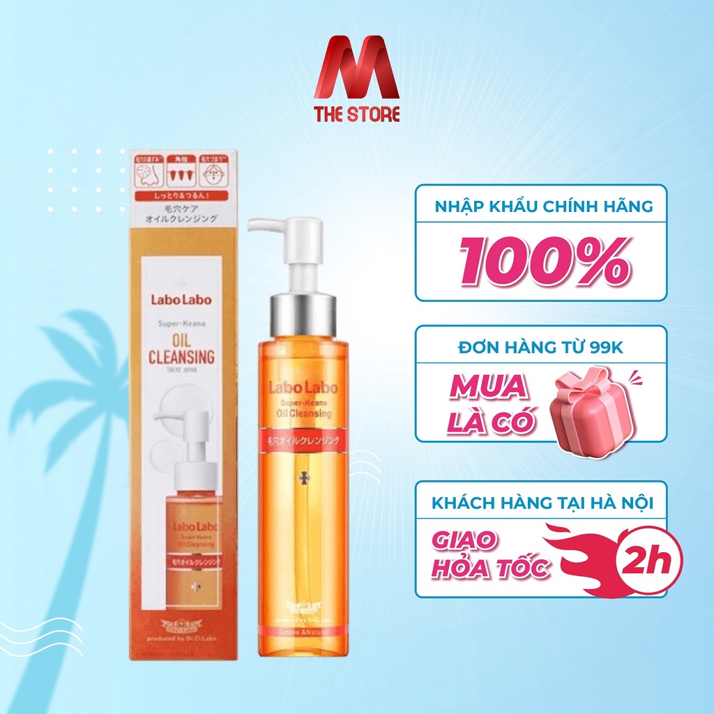 Dầu tẩy trang sạch da se khít lỗ chân lông và giảm mụn đầu đen Dr.Ci:Labo Super Keana 110ml