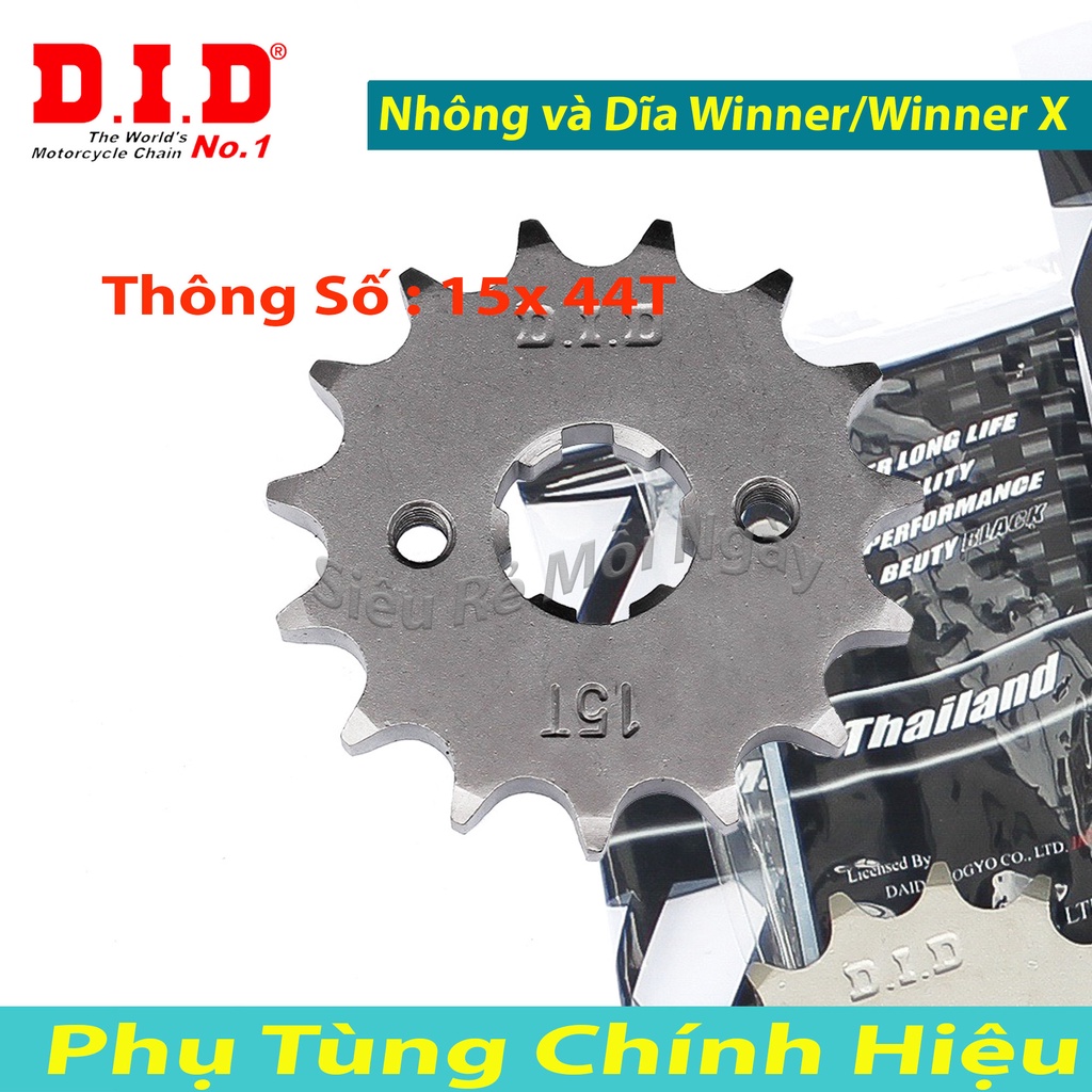 Nhông và Dĩa DID Winner 150 / Winner X / Briton  Cover Thái Lan