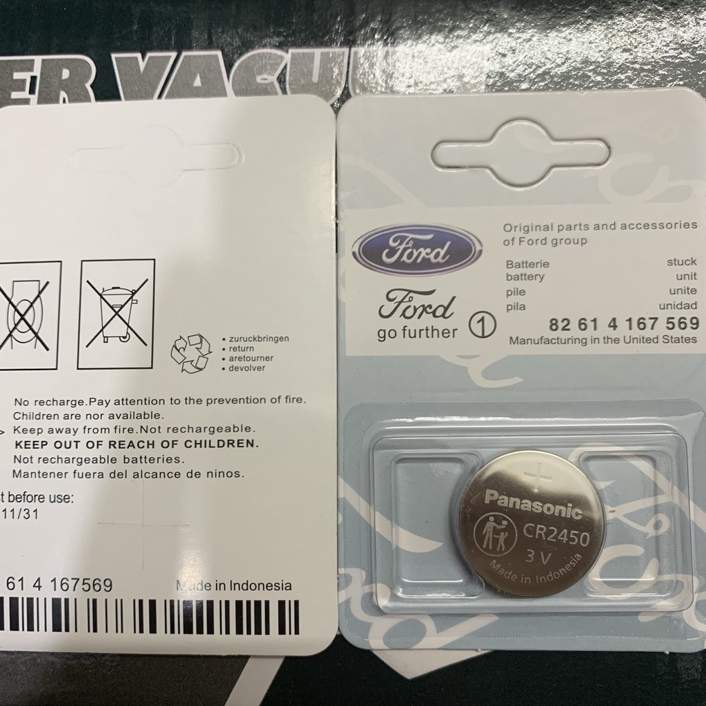 Pin Cúc Áo CR2025, CR2032, CR2450 Cao Cấp Pin Chìa Khóa Xe Ford