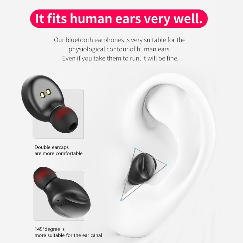 XG13 TWS Bluetooth 5.0 Wireless Earphone Power In Ear Mini Earbuds HiFi 5D Stereo | BigBuy360 - bigbuy360.vn