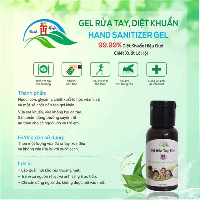 Gel Rửa Tay Khô Diệt Khuẩn ( Có Sẵn )
