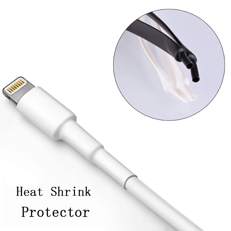 Bộ 10 Tuýp Keo Co Nhiệt Sửa Chữa Dây Cáp Sạc Điện Thoại Di Động 3: 1 Cho Android Và Iphone