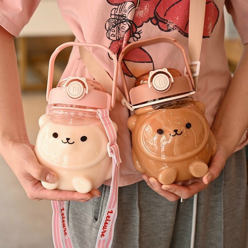 BÌNH ĐỰNG NƯỚC HÌNH GẤU KUTE SIÊU DỄ THƯƠNG DUNG TÍCH 1,1lit