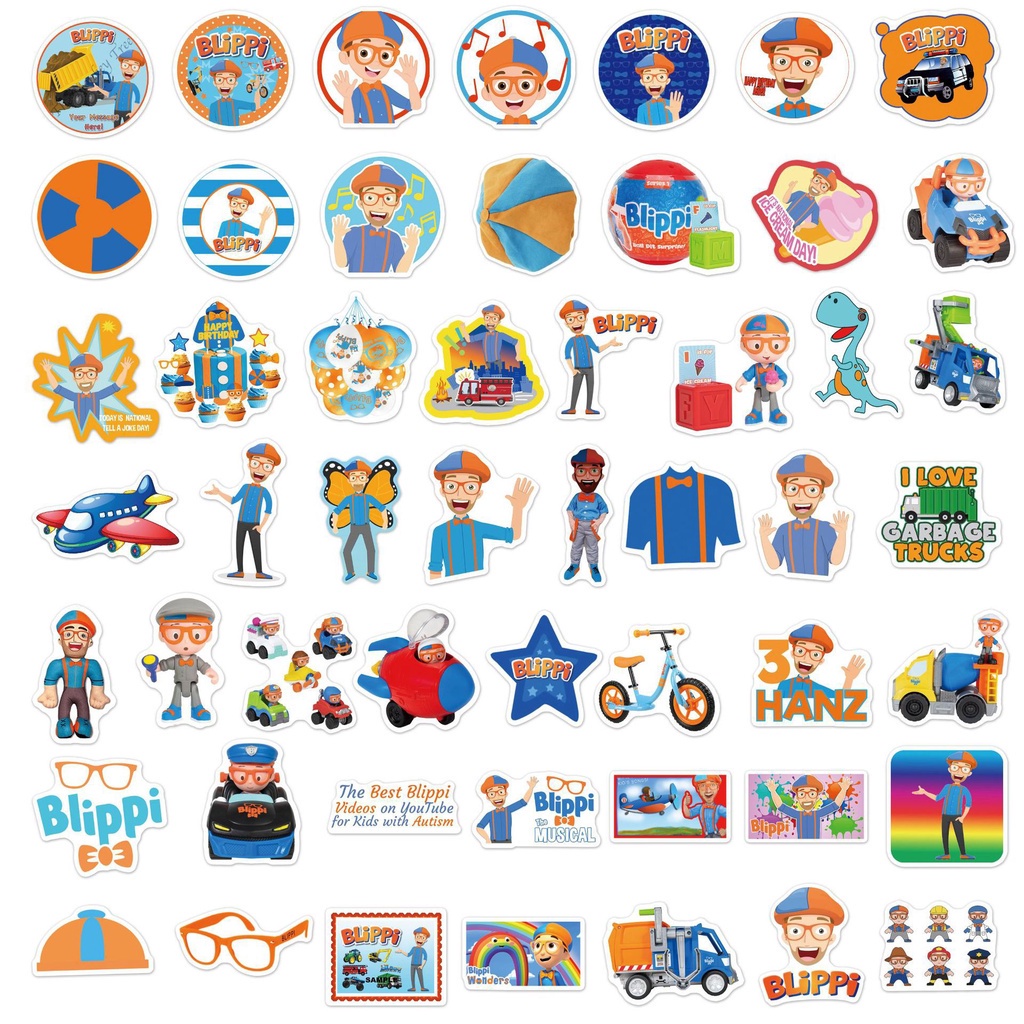 Bộ 50 Miếng Dán PVC Chống Thấm Nước Họa Tiết Graffiti Trang Trí Vali / Máy Tính / Xe Hơi