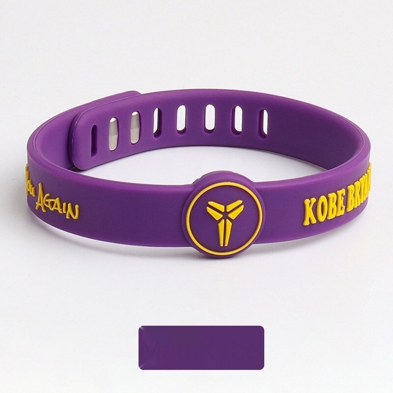 Vòng đeo tay thể thao từ silicon tùy chọn họa tiết tên vận động viên độc đáo