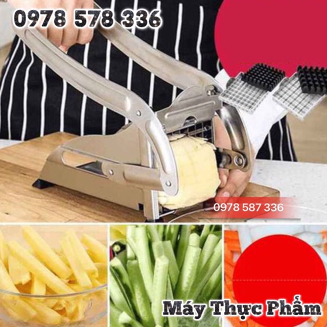 Máy cắt khoai tây, củ quả dạng sợi vuông dài