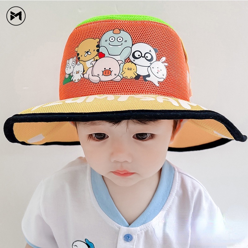 Nón Cao Bồi Chống Nắng Gấp Gọn Phối Lưới Thời Trang Mới Cho Bé 2022