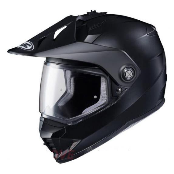 Mũ bảo hiểm FullFace Dual Sport HJC DS-X1 Solid Black Adventure - Mũ Bảo Hiểm xe Cào Cào