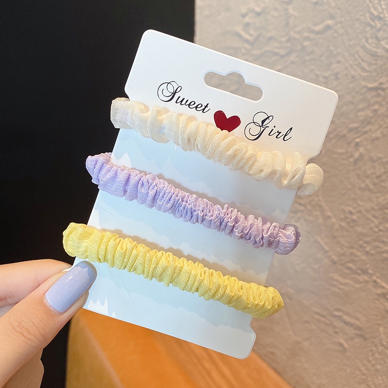 Dây buộc tóc vải kiểu Hàn Quốc thiết kế xinh xắn cho nữ