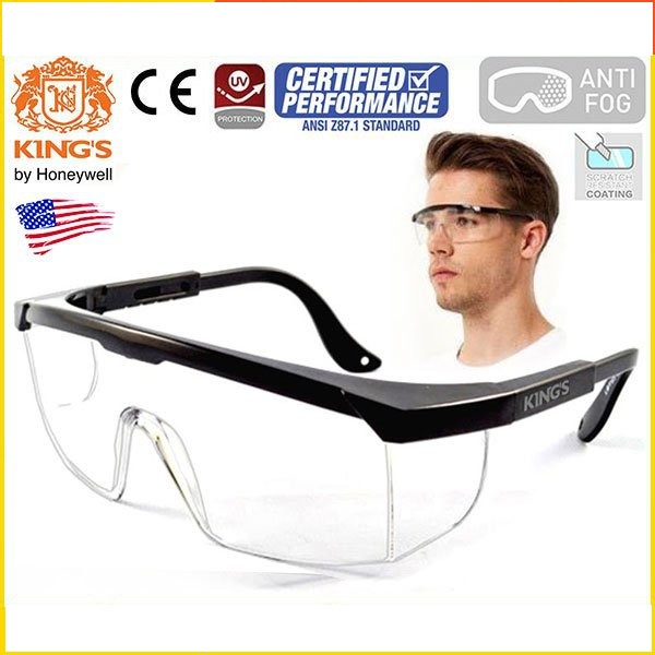 Kính bảo hộ chống bụi, chống gió, chống tia UV nhập khẩu King's KY 151/ 152
