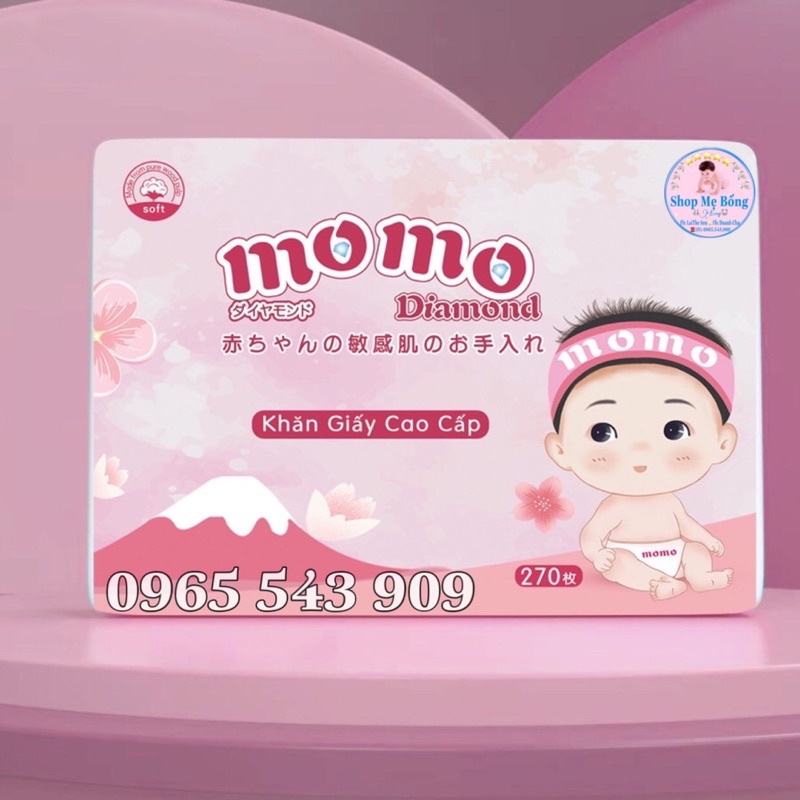 Gói khăn giấy ăn MOMO 4 lớp siêu dai, siêu mềm mịn, siêu tiết kiệm