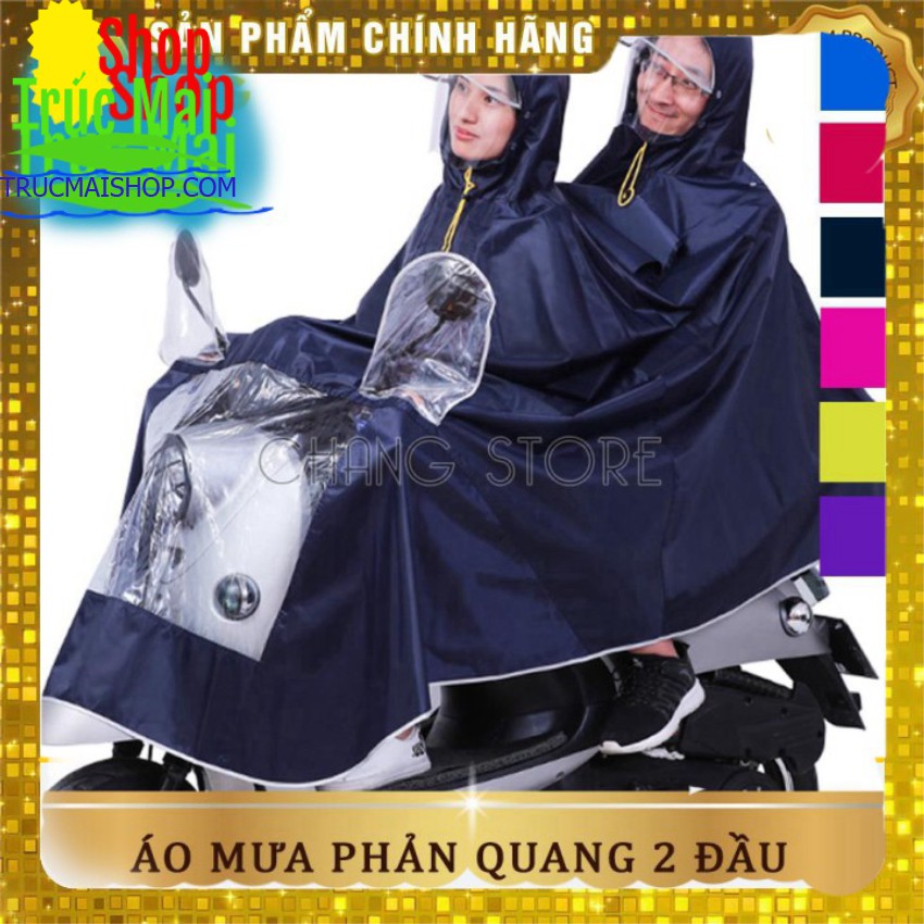 áo tơi cánh dơi 1 đầu và hai đầu phản quang đãng với kính che mặt vải dù siêu dai, siêu bền