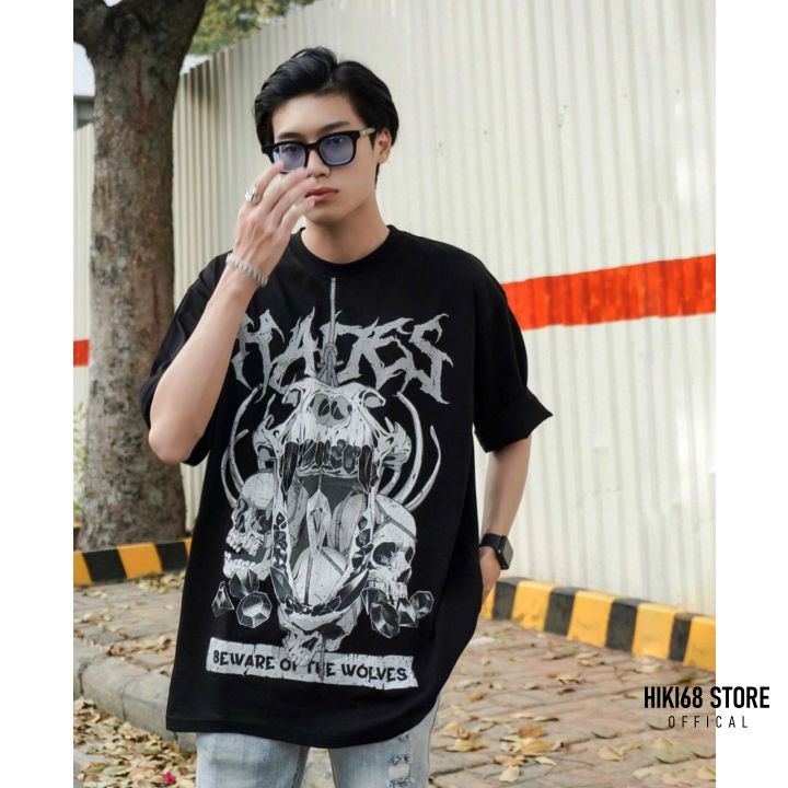 [SALE SỐC] Áo Thun Đen Cổ Tròn In Hình ĐỘC ĐÁO | BigBuy360 - bigbuy360.vn