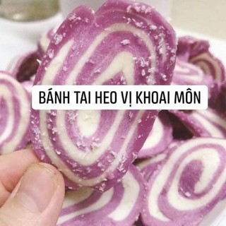 Bánh tai heo thập cẩm khoai môn lá dứa. gói 500g.
