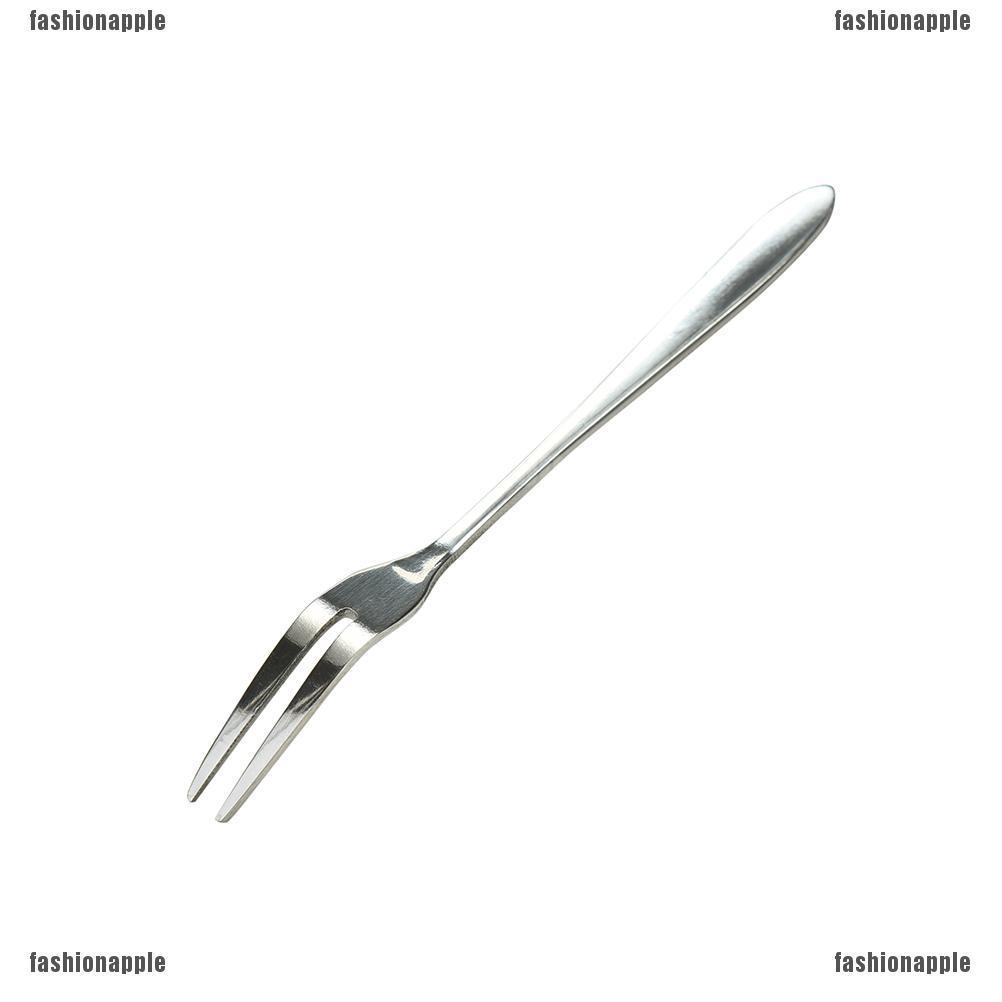 Bộ 5 Nĩa Ăn Trái Cây Hai Răng Bằng Thép Không Gỉ