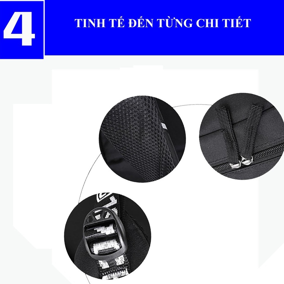 Balo Đi Học Ulzzang Thời Trang Unisex Hàn Quốc Logo Phát Sáng, Có Ngăn Chống Sốc Laptop Chống Nước Dùng Đi Chơi Du Lịch