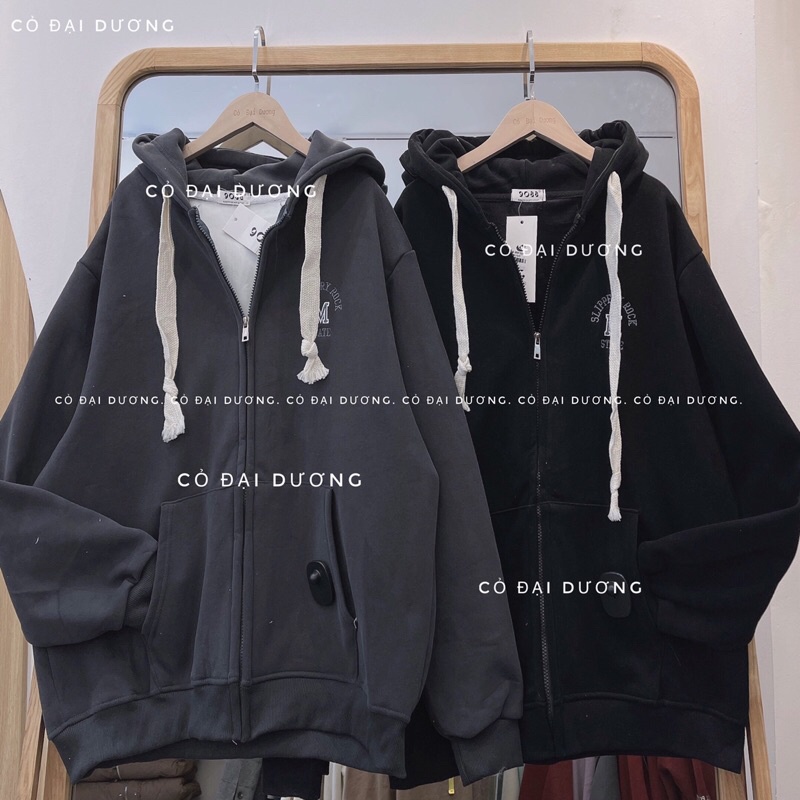 áo khoác nỉ chữ M lót nhung kéo khoá | BigBuy360 - bigbuy360.vn