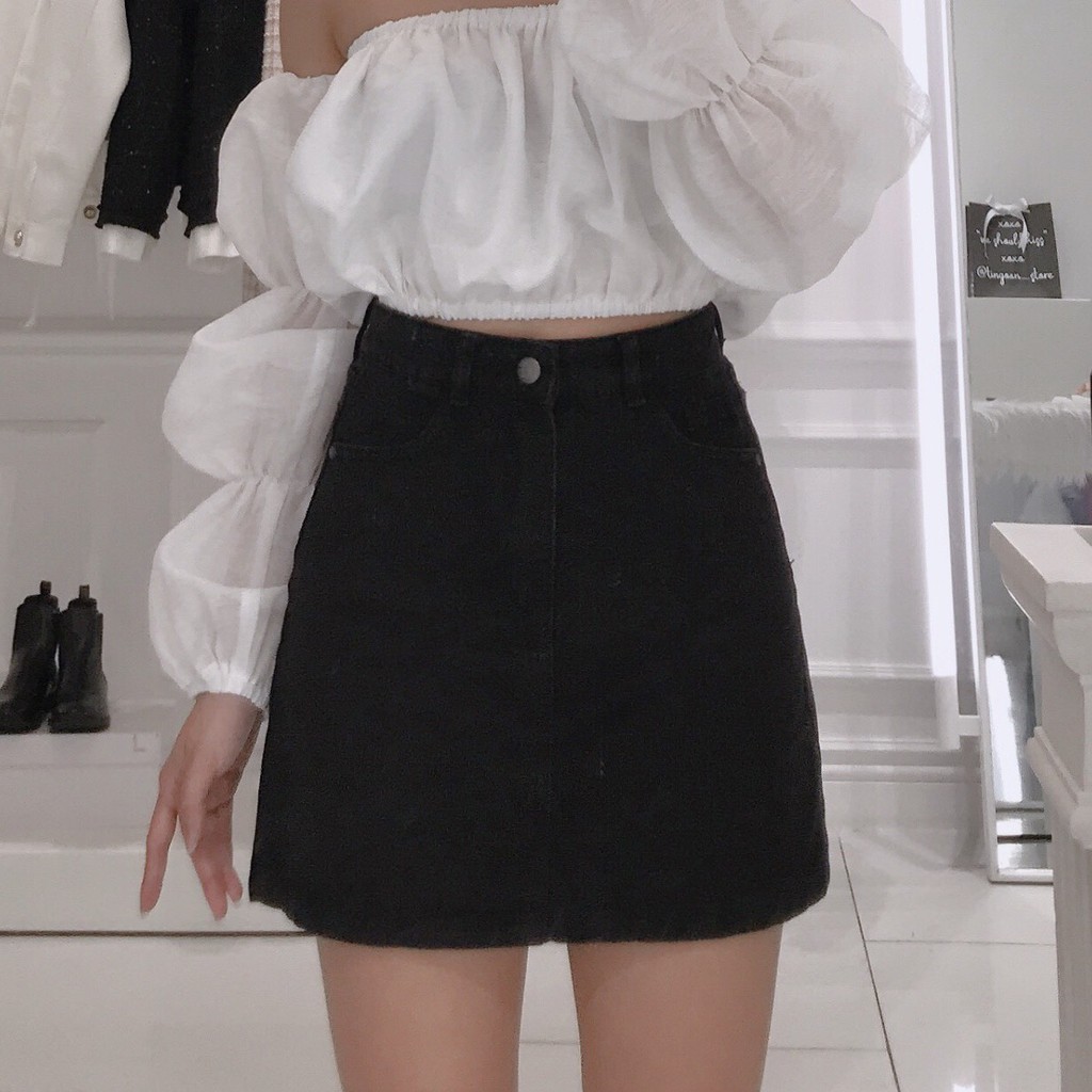 Chân váy bò tingoan TRAPPIE SKIRT/BL | BigBuy360 - bigbuy360.vn
