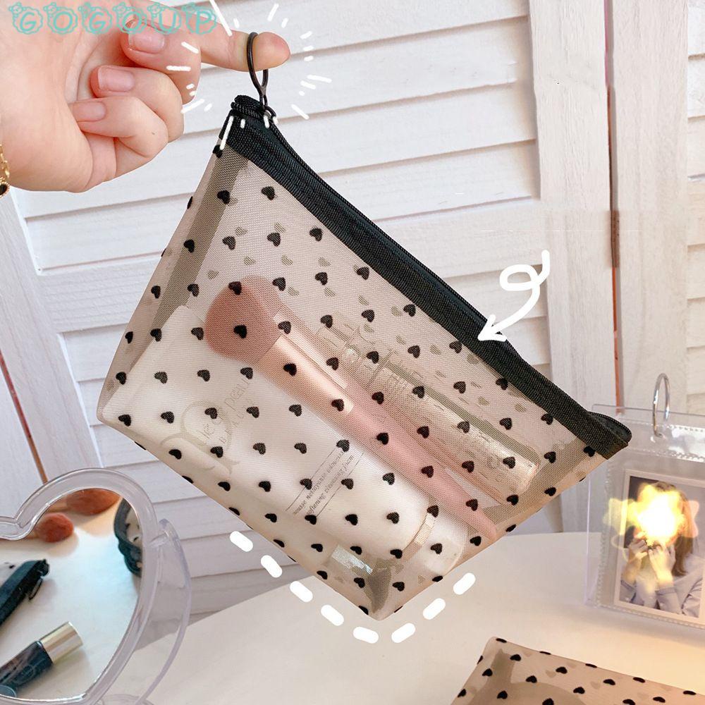 Túi Lưới Đựng Bút/Đồ Trang Điểm/Đồ Trang Điểm Du Lịch Đáng Yêu Thời Trang
