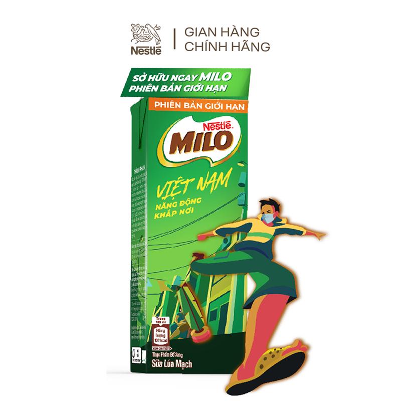 [Phiên bản giới hạn] Thùng 48 hộp sữa nước Nestle Milo 180ml/ hộp