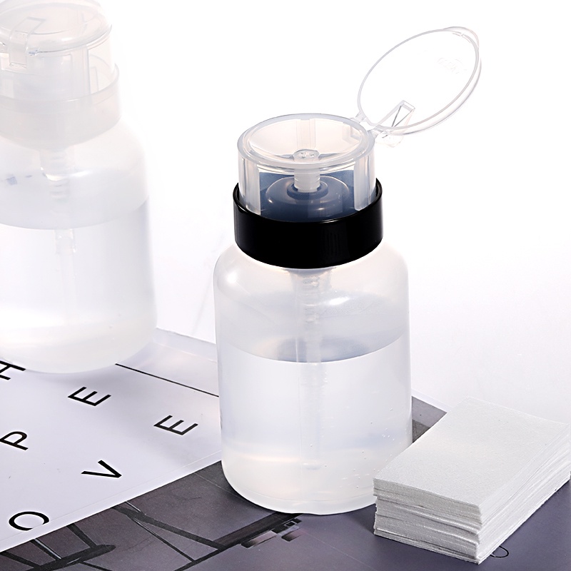 Lọ với vòi nhấn dung tích 200ml dùng để đựng kem dưỡng hoặc nước tẩy trang