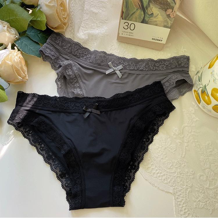 Quần Lót Nữ Thun Lạnh Phối Ren Cao Cấp Victoria's Secret BC QL01