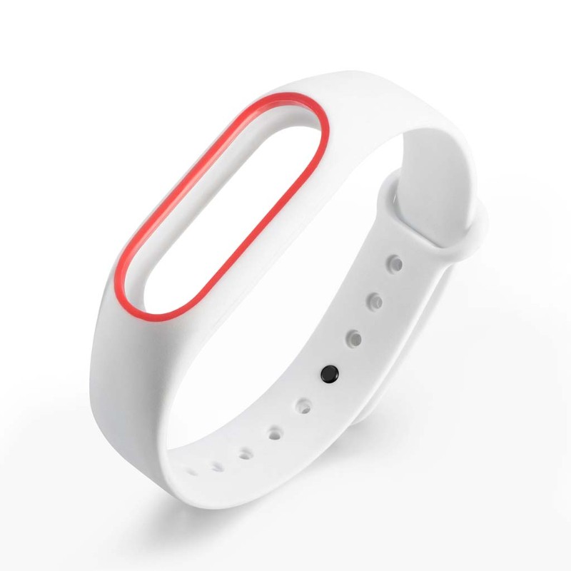 Dây Đeo Thay Thế Chất Liệu Silicon 2 Màu Cho Xiaomi Mi Band 2