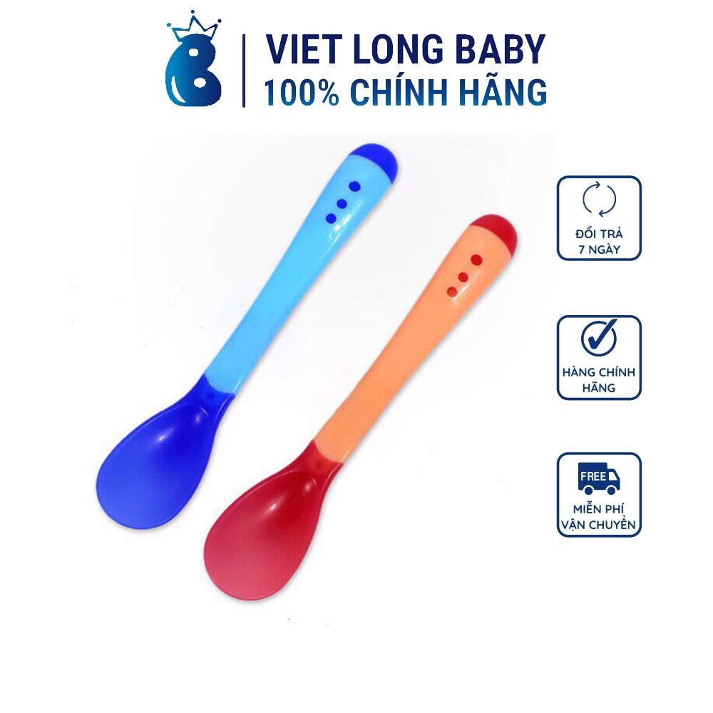 Thìa silicon báo nóng, muỗng silicon mềm cho bé ăn dặm giúp bé an ngoan, ngon miệng