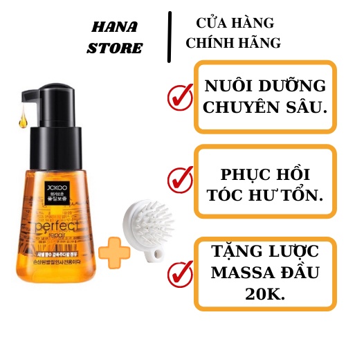 Tinh Dầu Dưỡng Tóc Uốn Khô Xơ Tóc Nhuộm JCKOO Mỹ Phẩm Hana Chăm Sóc Tóc Hư Tổn 70ml