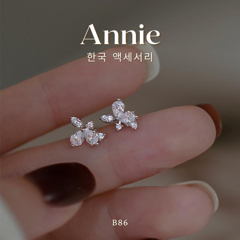 Bông tai nữ đính đá mini hoa đá Annie B86