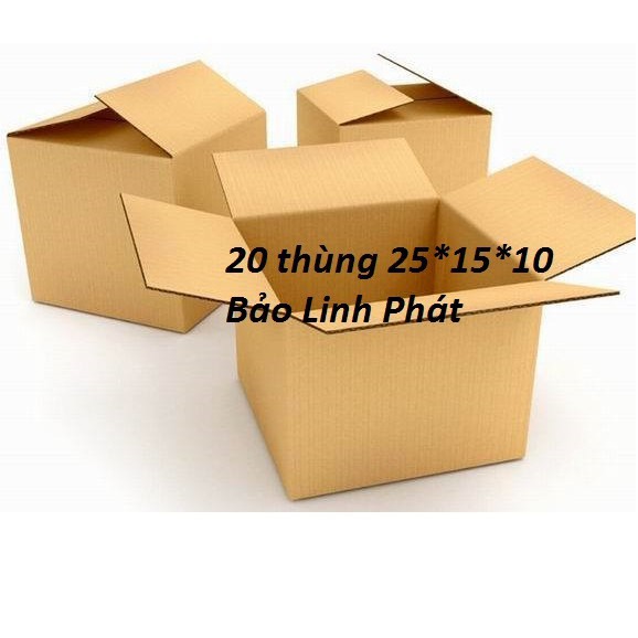 20 thùng carton 25*15*10
