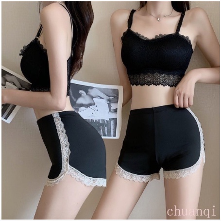 Có size M/L- Quần đùi mặc váy phối ren mềm mại M45