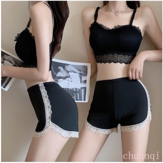 Có size M/L- Quần đùi mặc váy phối ren mềm mại