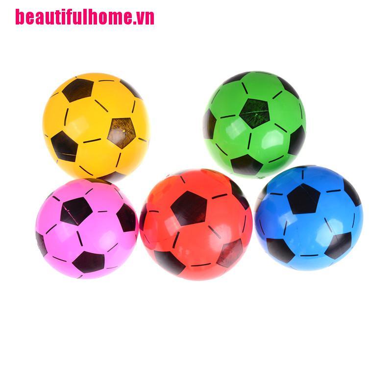 1 Quả Bóng Đá Bơm Hơi Bằng Nhựa Pvc Cho Bé