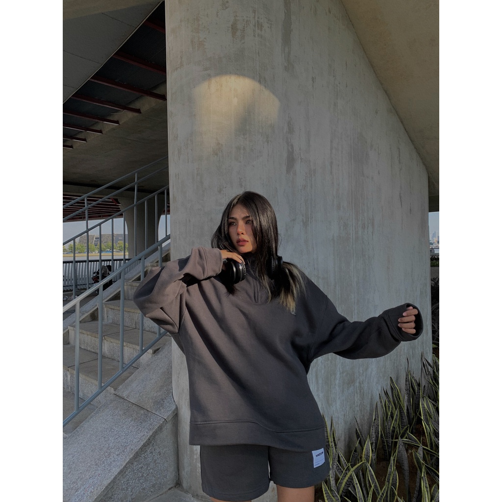 ÁO SWEATER HALFZIP STORY